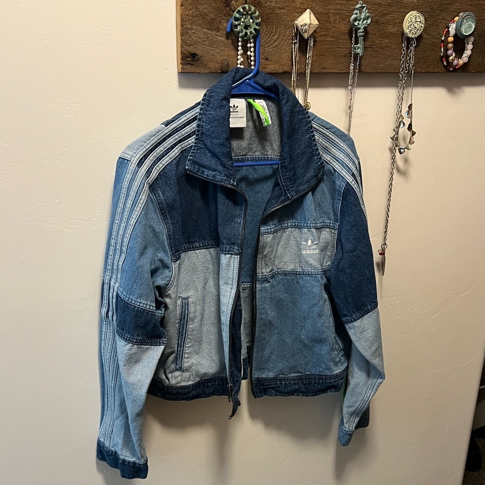 adidas Originals Blue Kseniaschnaider Edition Denim Women Jacket
